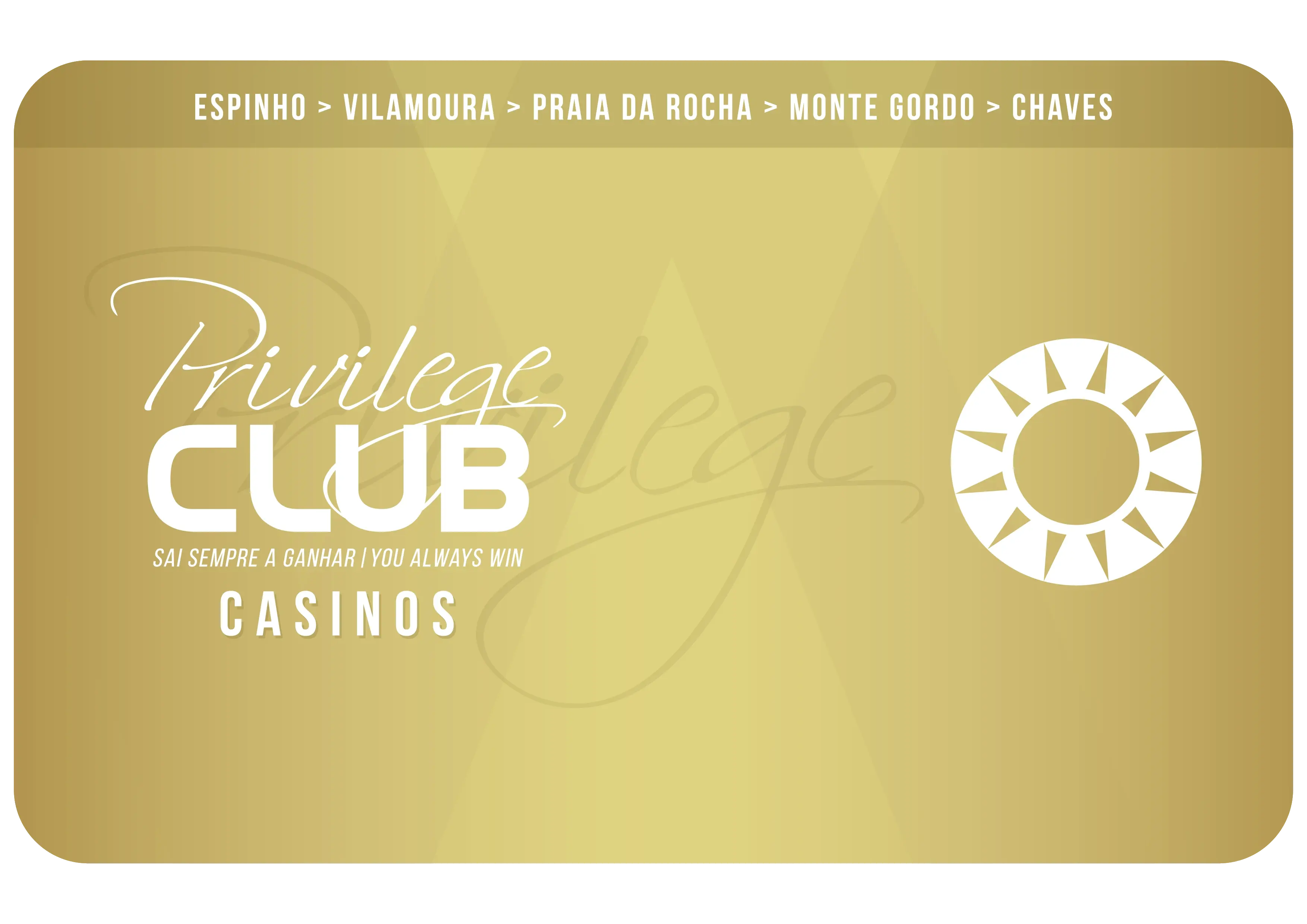 Cartão Privilege Club dos casinos Solverde