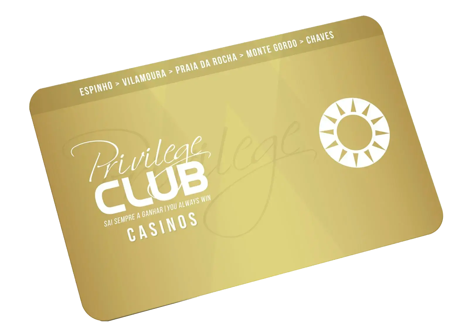 Cartão Privilege Club dos casinos Solverde